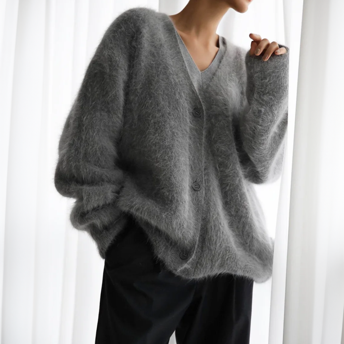 Zersly™ | Chic cashmere cardigan